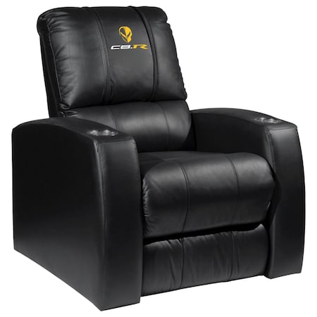 Dreamseat Home Theater Recliner with C8R Jake Yellow Logo XZ418301RHTCDBLK-PSGMC61125